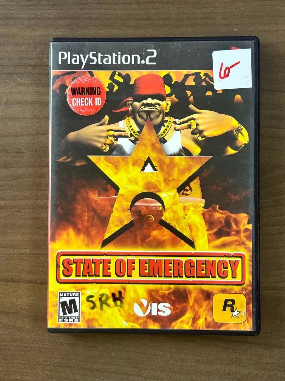 State of Emergency Sony PlayStation 2 PS2 2002 Black Label Disc & Case Rockstar